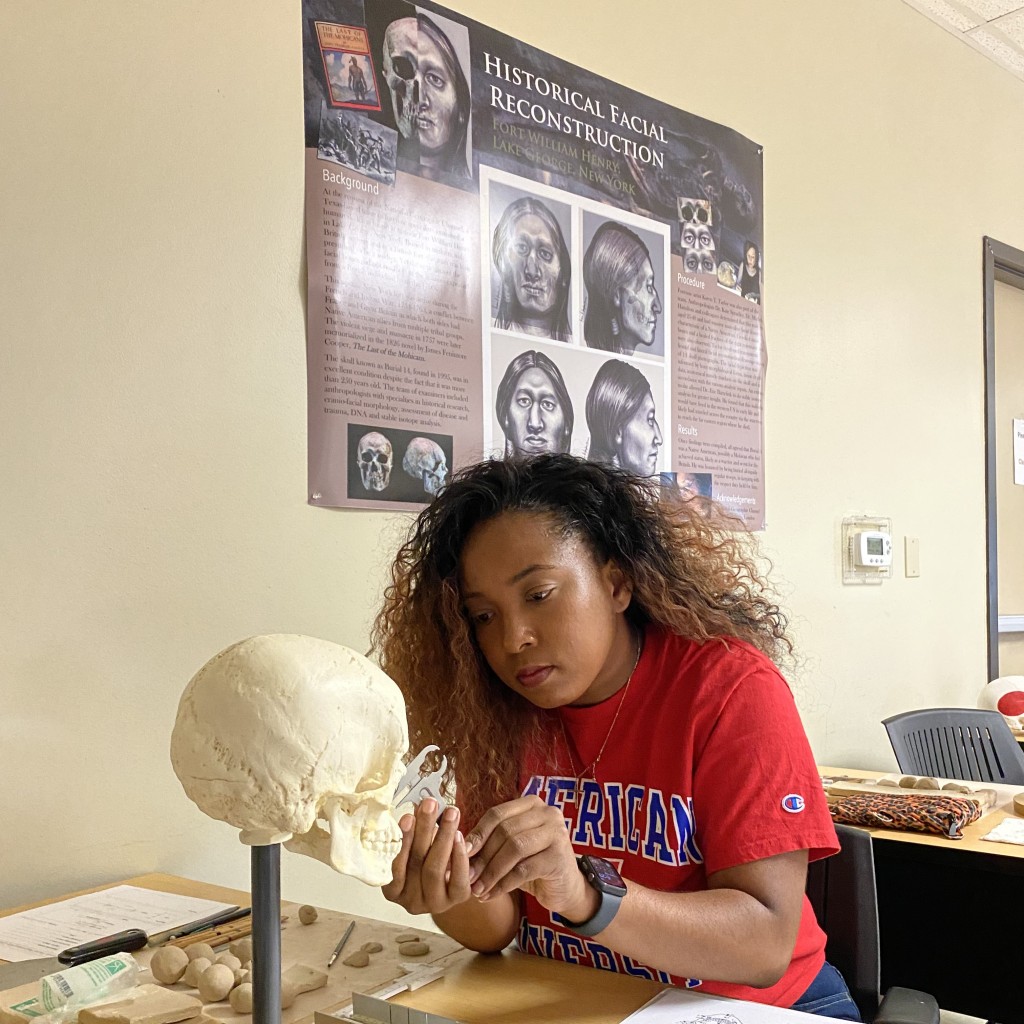 Forensic Facial Reconstruction Sculpture Workshop at Texas State University